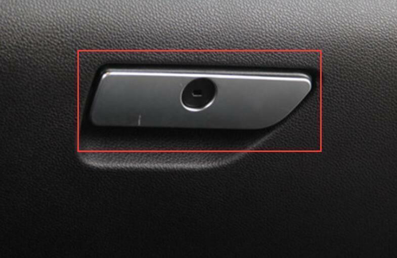 for Co -Pilot Storage Box Handle Cover Trim for Ford Explorer 2011-2019 Matte Silver