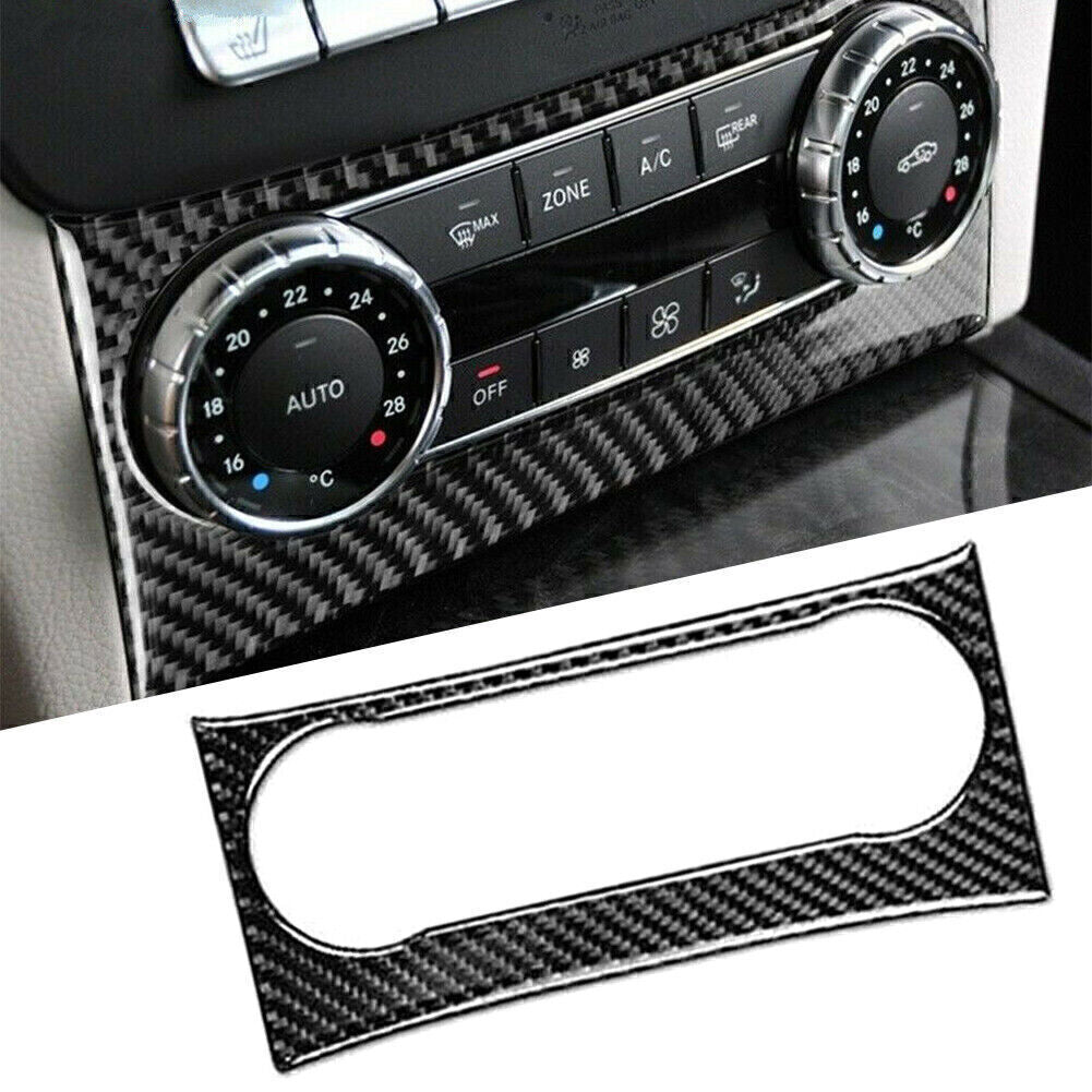 Air Conditioning Panel Cover Trim for Mercedes-Benz C Class W204 Carbon Fiber