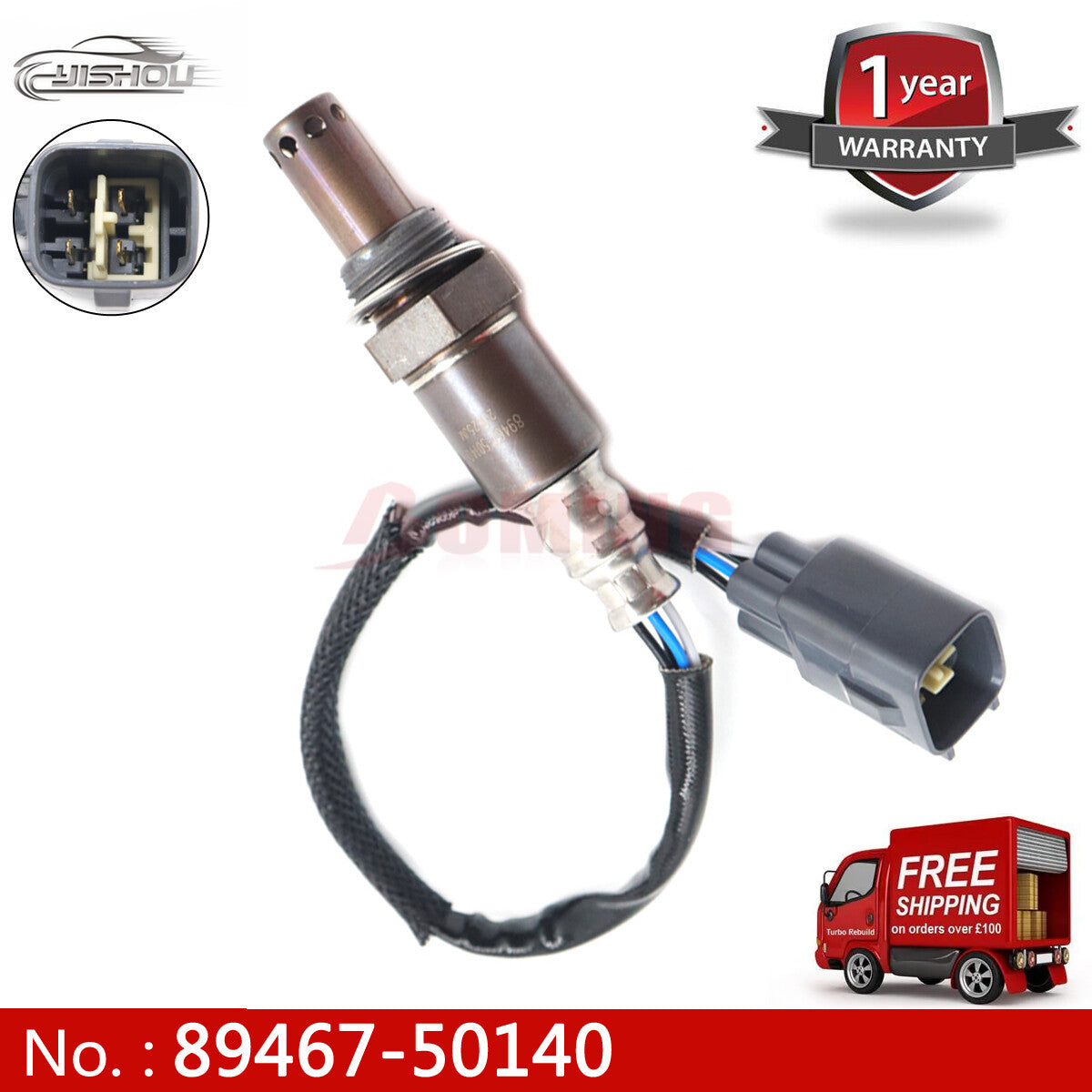 89467-50140 Downstream Oxygen (O2) Sensor for Lexus LS500 RWD 2018 3.5 Turbo (New)