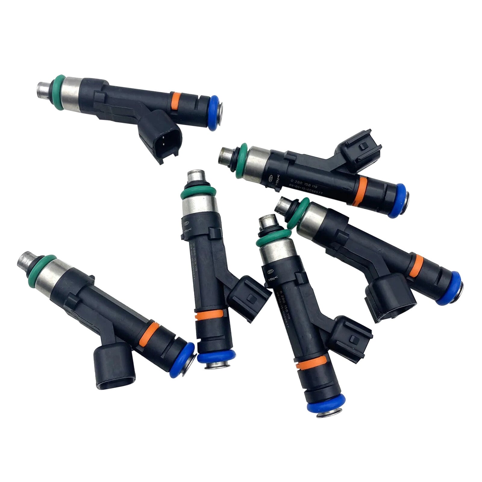 Set of 6 Fuel Injectors for Jeep for Wrangler 3.8L 04861667AA 07-11 0280158119