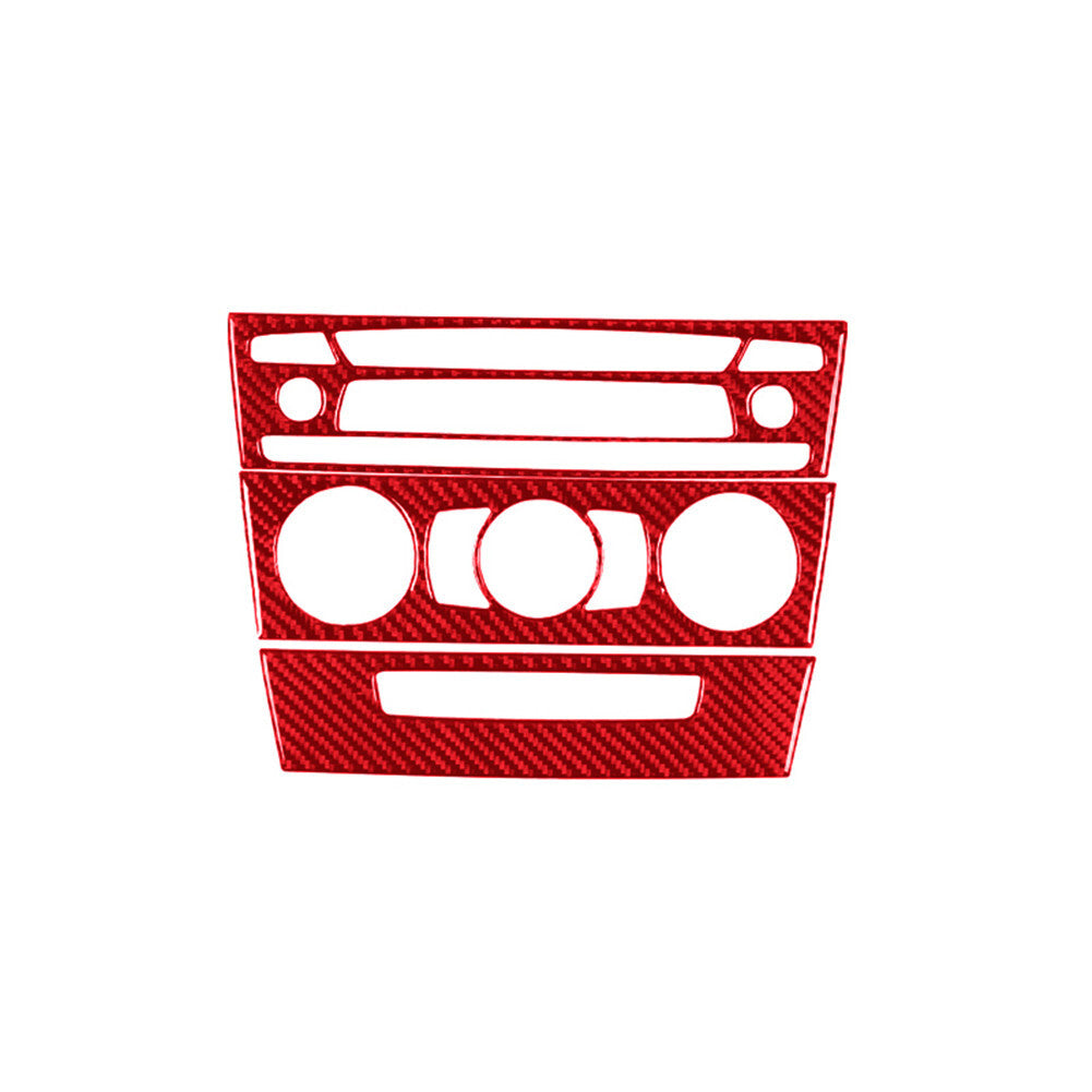 3 Central Control Trim Cover A for BMW 1Series Convertible E82/E88 2008-2013 Red