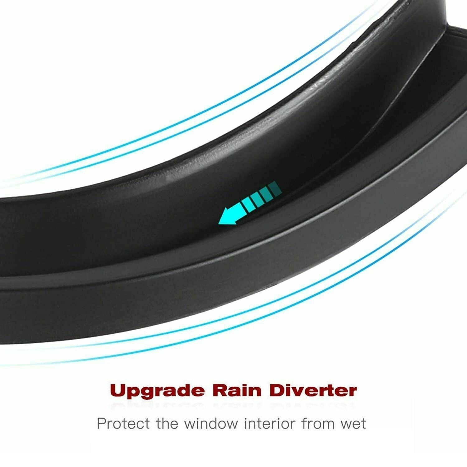 2X Water Rain Gutter Extension Accessories for Jeep for Wrangler JL JLU Gladiator JT