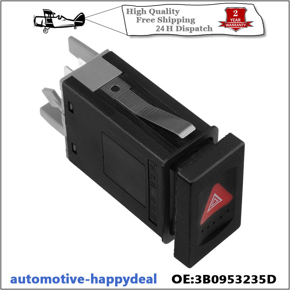 HAZARD WARNING LIGHT SWITCH for VW for PASSAT 1996 - 2005 3B0953235D