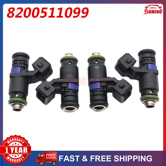 Four new fuel injectors for Renault Megane Sport F4R 774 F4Rt 774 8200511099