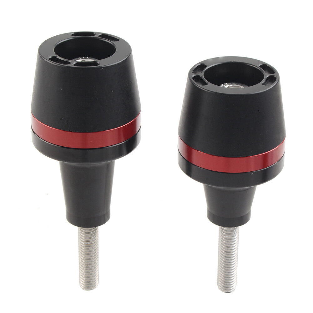 for Yamaha for Suzuki for Honda for Kawasaki Universal Frame Sliders Crash Protector Red2x