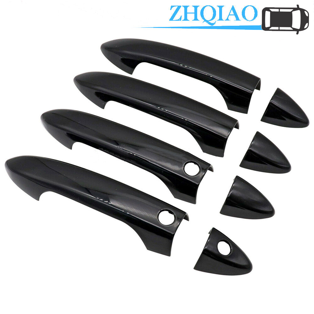 Glossy Black Door Handle Cover Trim For 13-17 for Honda Accord 17-20 Ridgeline Pilot