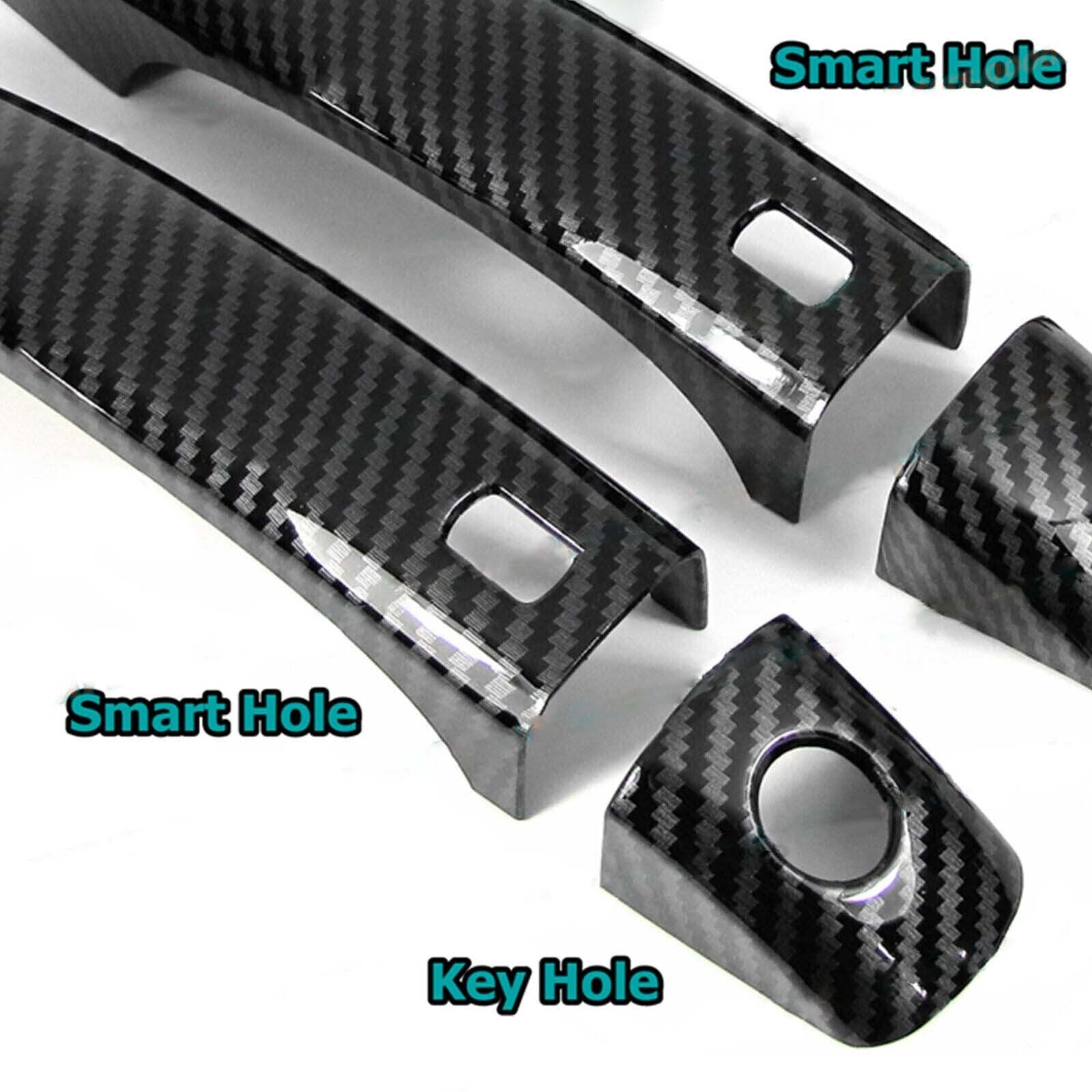 For 08-17 for Audi for A5 Coupe Convertible Carbon Fiber Side for Smart Door Handle Covers