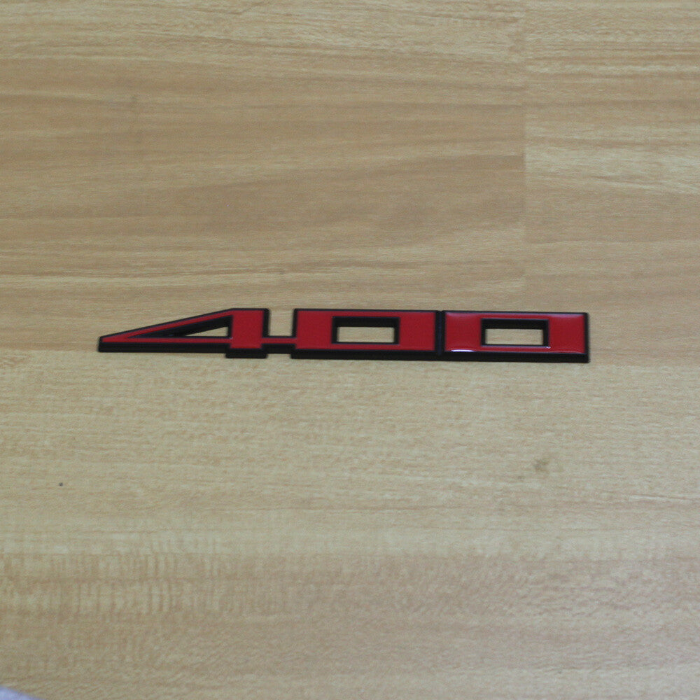 1x 400 Red Black Metal Decal Sticker Badge Emblem 3D Engine Luxury Edition Sport