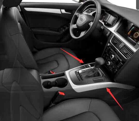 for Audi A4 B8 2009-2016 Carbon Fiber Style Car Console Gear Shift Frame Trim