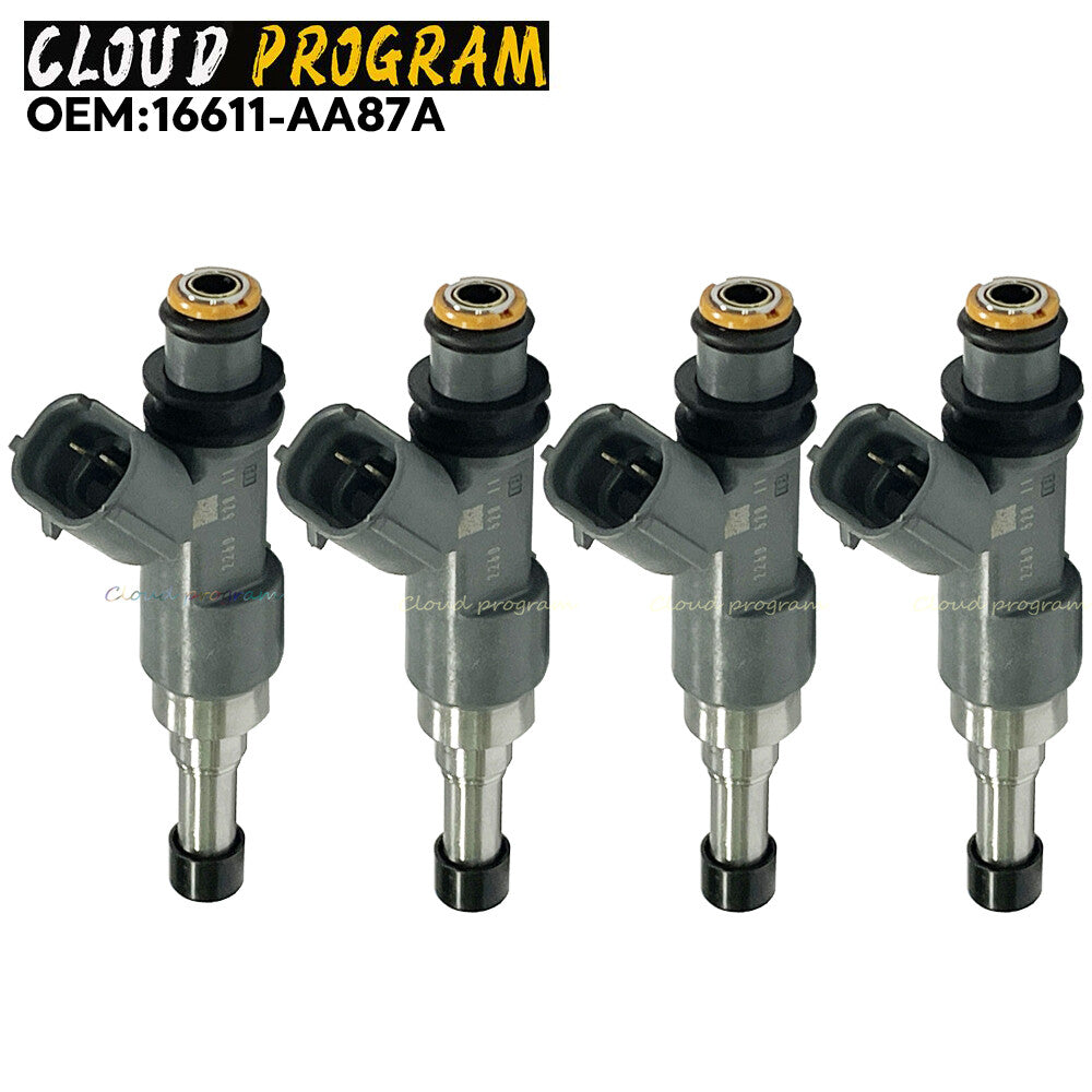 4-pack of 16611-AA88A fuel injectors for 2015-2017 for Subaru Outback 2.5L H4 16611-AA87A