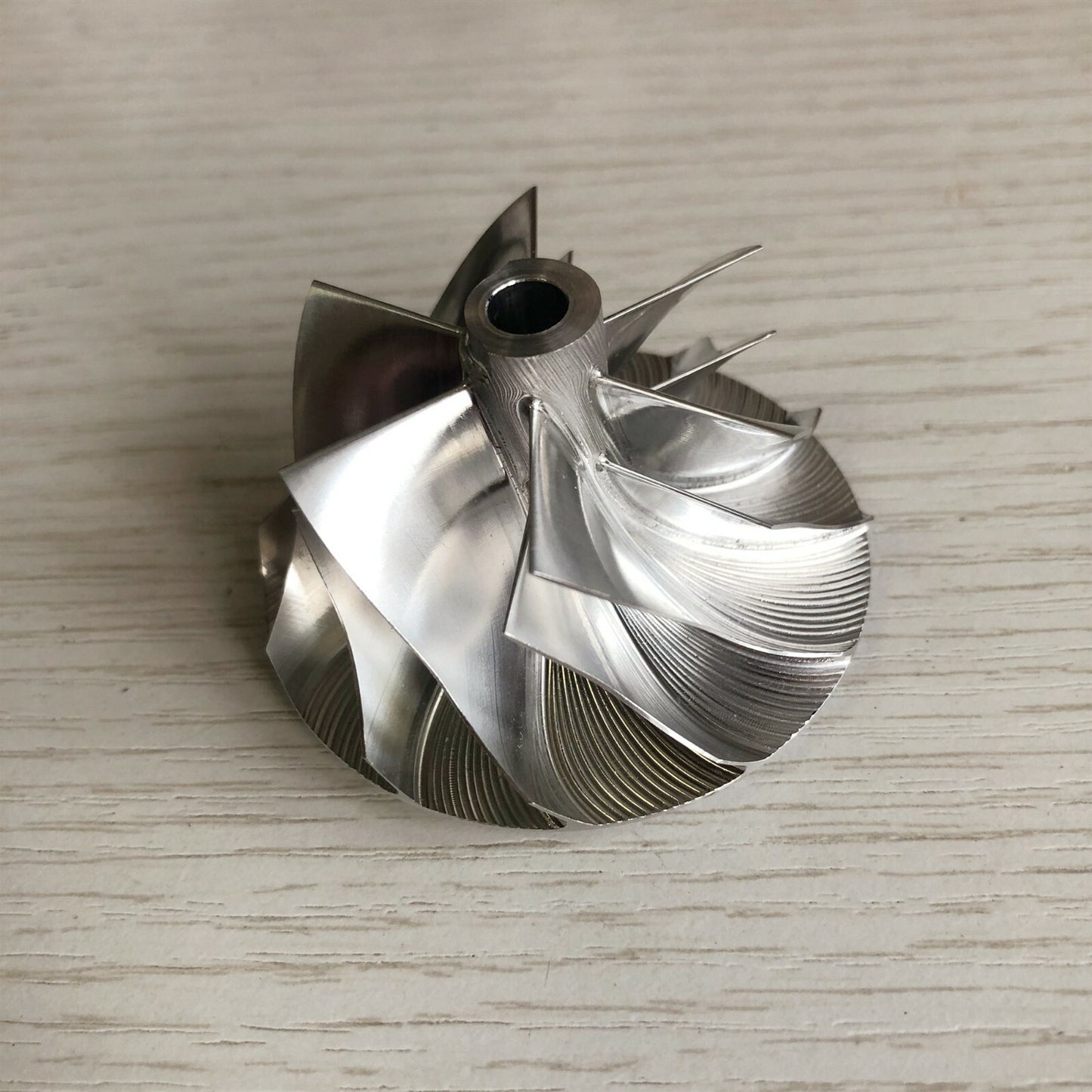 RHF55 43.40/56.03 mm 6+6 Blade Turbine Blank Compressor Wheel