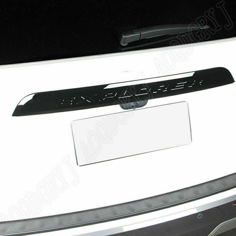 for Ford Explorer 2020-22 Piano black Trunk Middle Tailgate Moulding Strip Trim