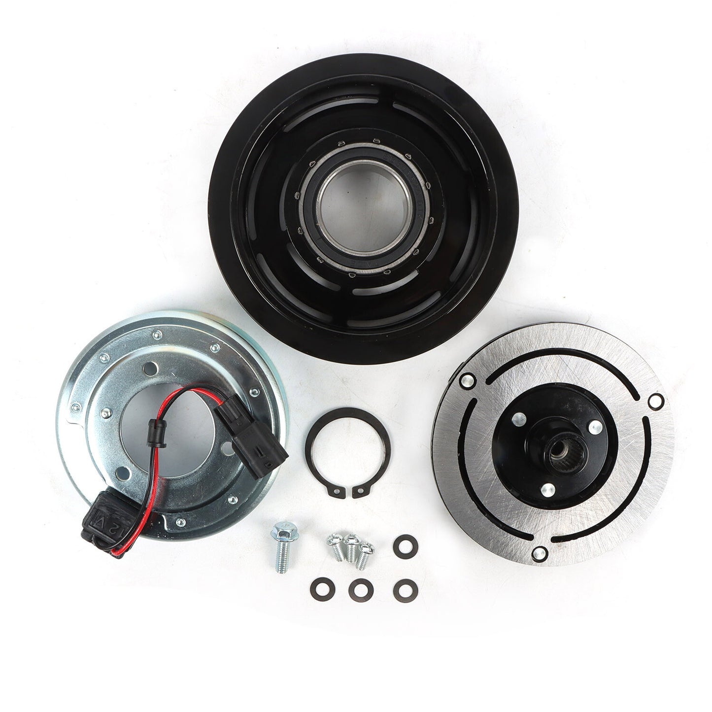 A/C AC Compressor Clutch Kit for Nissan Rouge 2008-2013 L4 2.5L 92610JM01C 12V