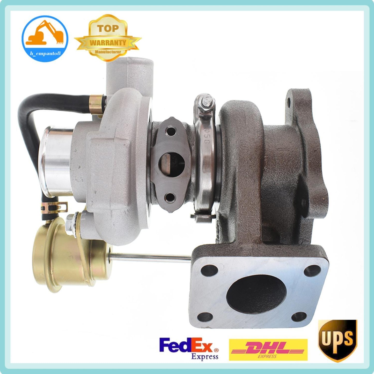 Turbo Turbocharger for Bobcat S160 S185 w/Kubota V2003-T TD03-7G 49131-02020