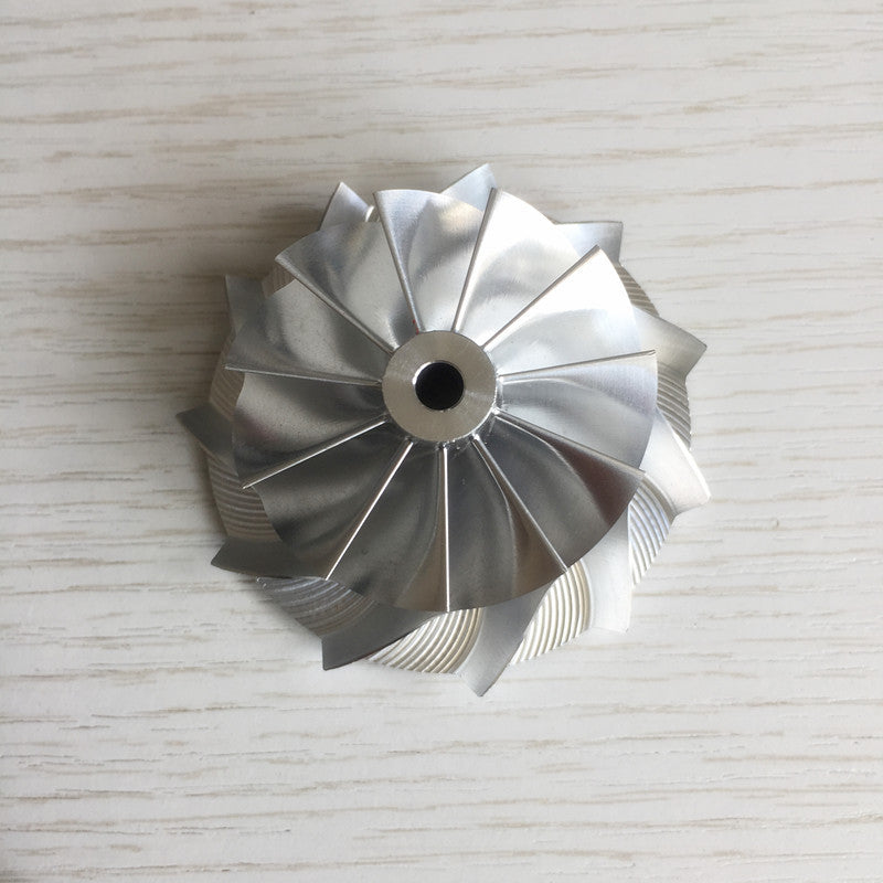 K04 41.94/56.08mm reverse 11+0 blades performance billet compressor wheel
