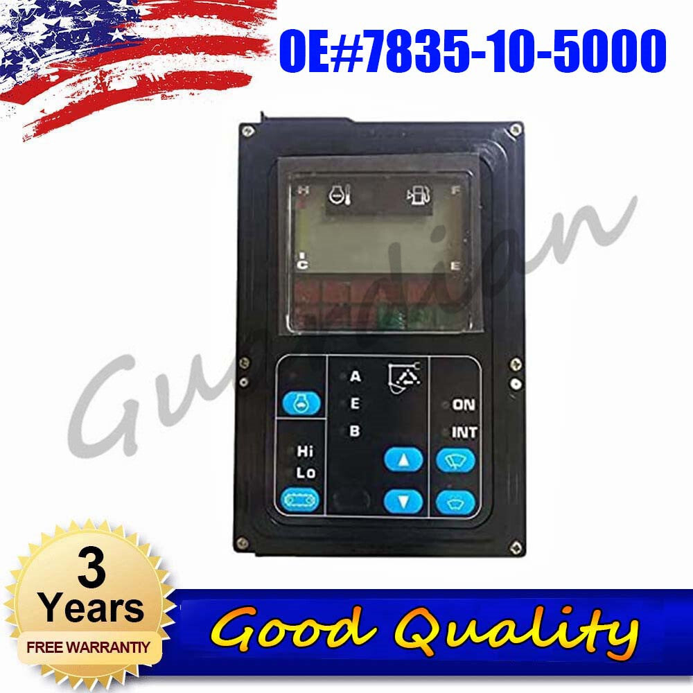 1 monitor display panel 7835-10-5000 for Komatsu PC130-7 and PC130-7K excavators.