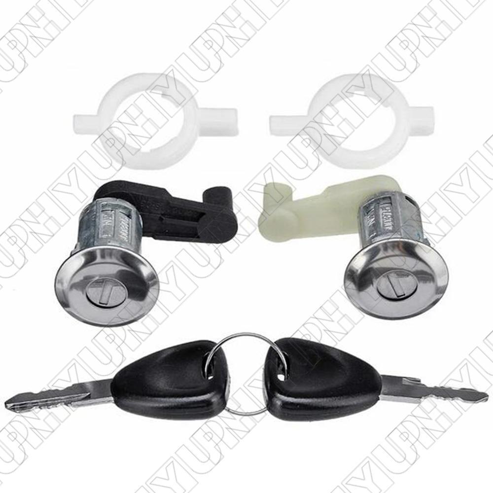 Car Door Lock Barrel Cylinder with Key for Renault for Clio II 7701468981 7701468982