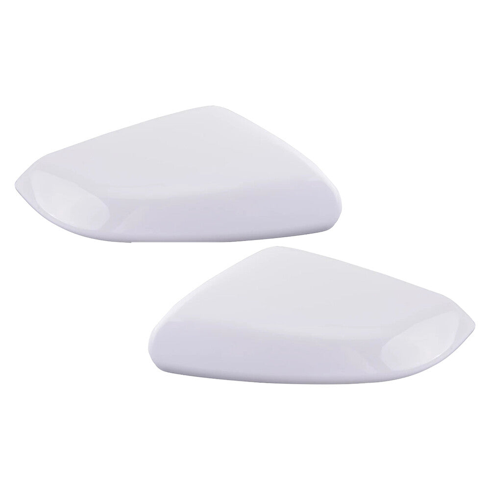 Left Right Fits for Honda for Civic 2016-2020 New Front Outside Mirror Covers White