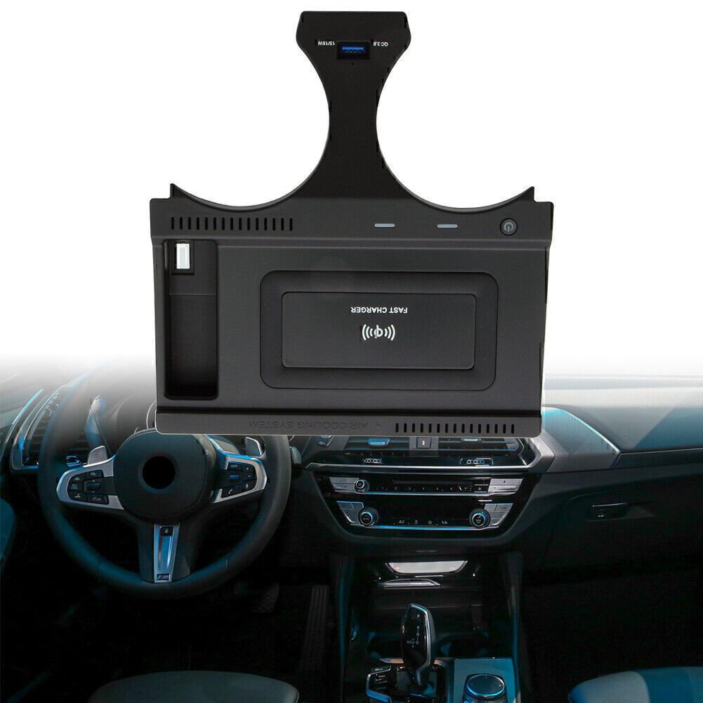 Console storage box wireless charger for BMW X3 X4 G01 G02 2018-2021 20