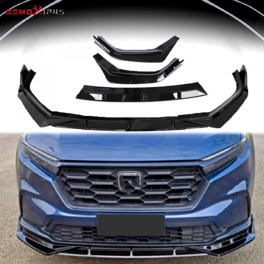 Glossy Black For 2023-2024 for Honda CR-V EX LX Front Bumper Lip Spoiler Splitter