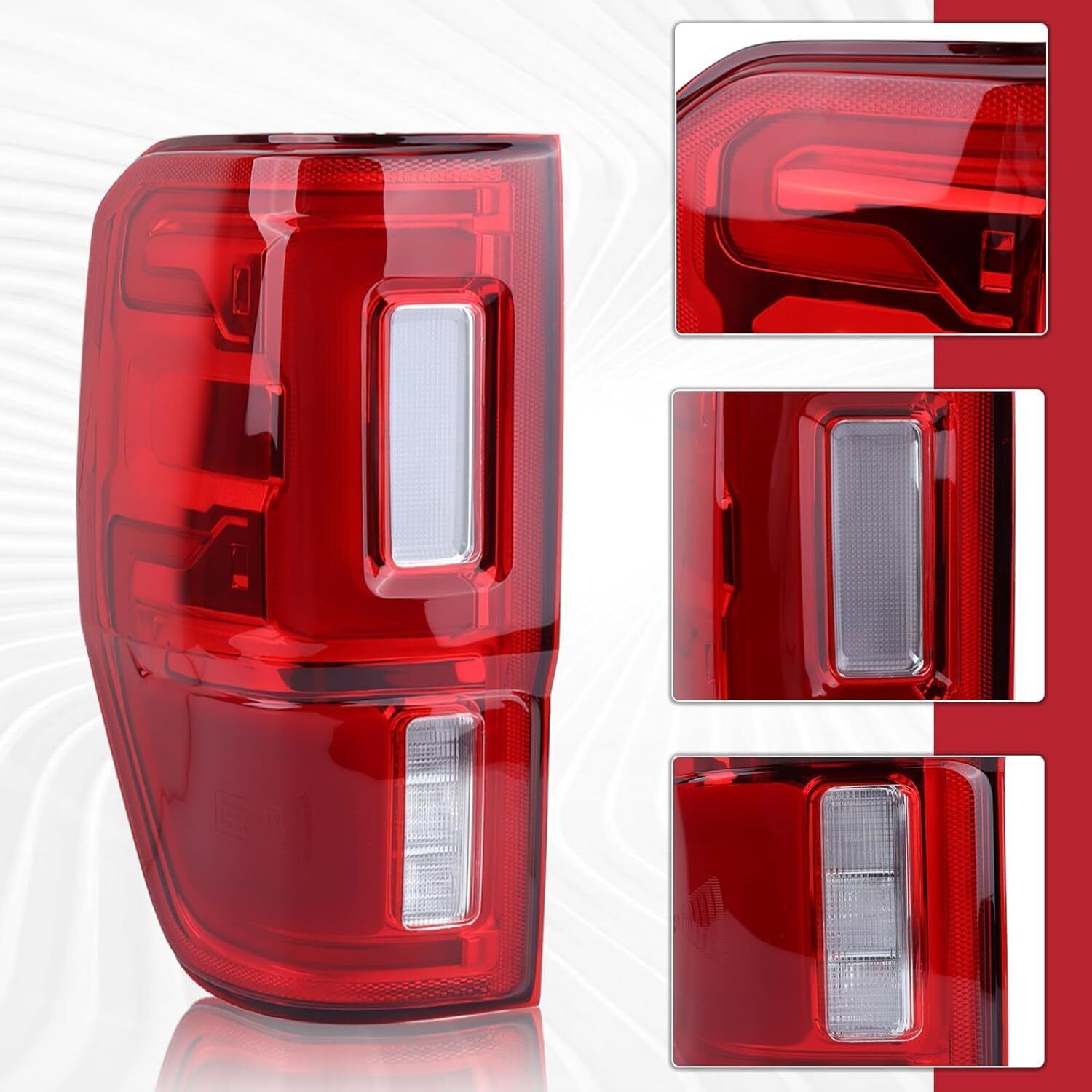 Left LED Tail Light Brake Lamp for Ford Ranger 2019-2023 W/Blind Spot