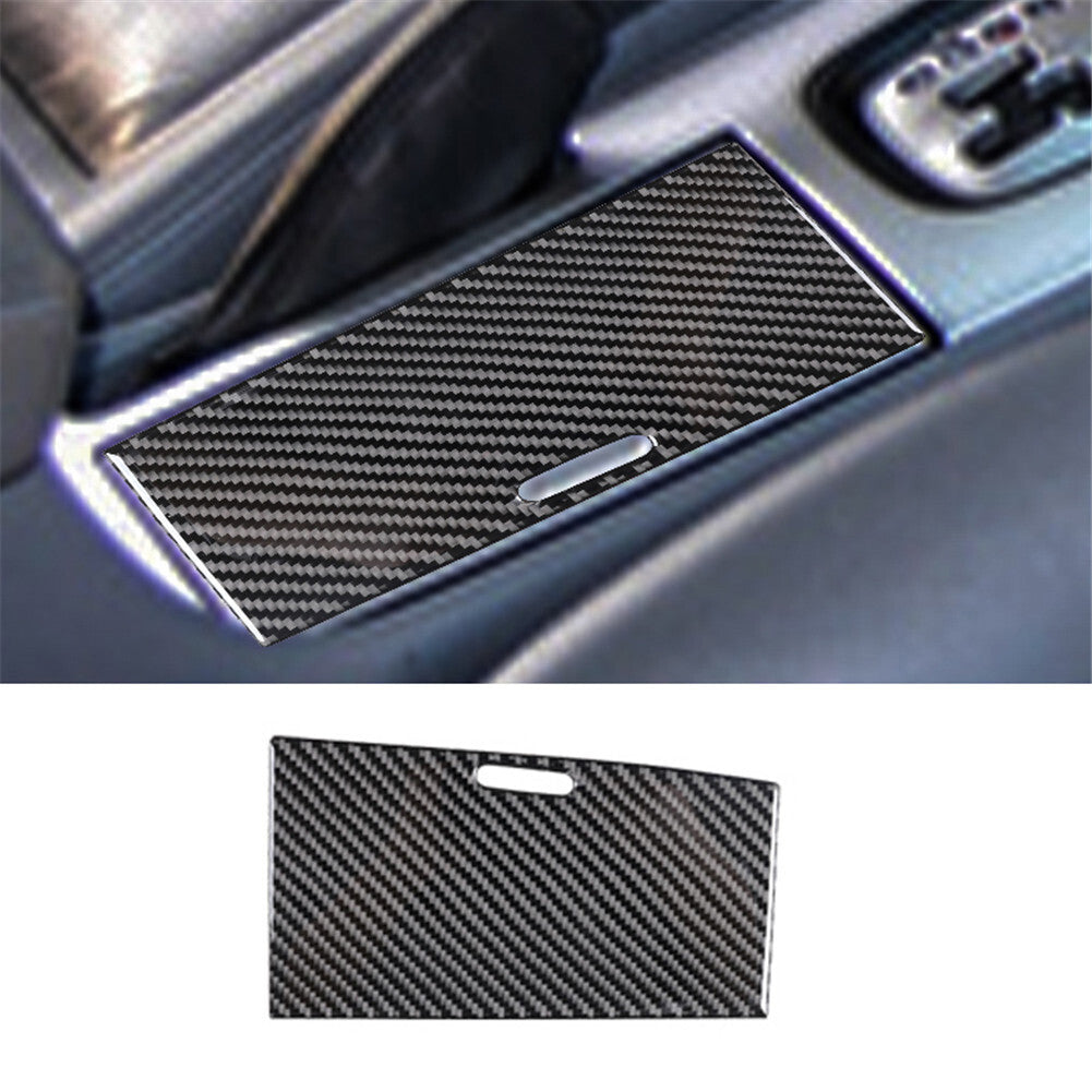 Carbon Fiber Center Water Cup Holder Panel Cover Trim for Acura TSX 2003-2008