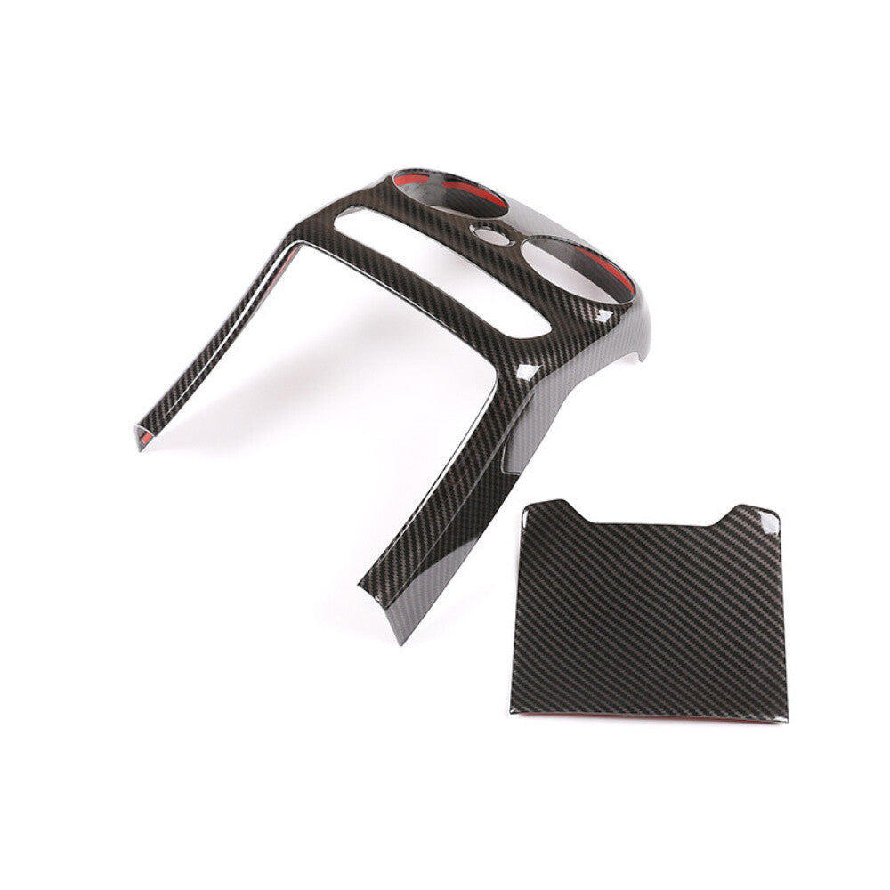 2¡ÁCarbon Fiber ABS Rear Air Vent Outlet Panel Trim for Benz C Class W205 2019-21