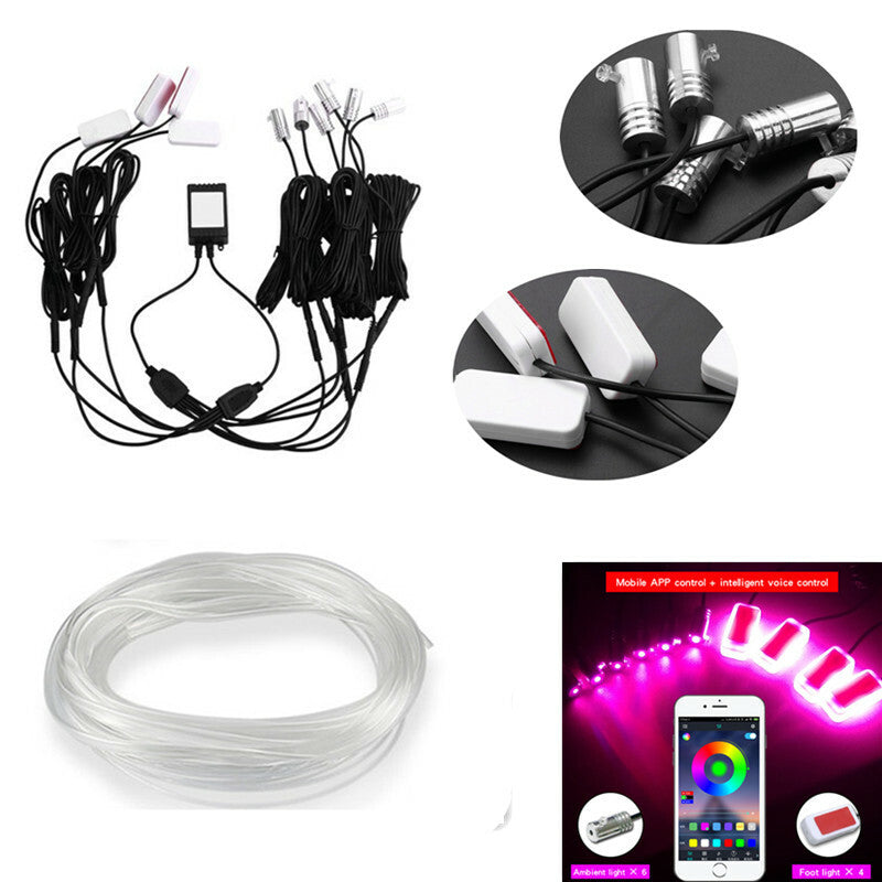 Atmosphere Lamp Car Decorative Dashboard Console Door RGB Interior Ambient Light