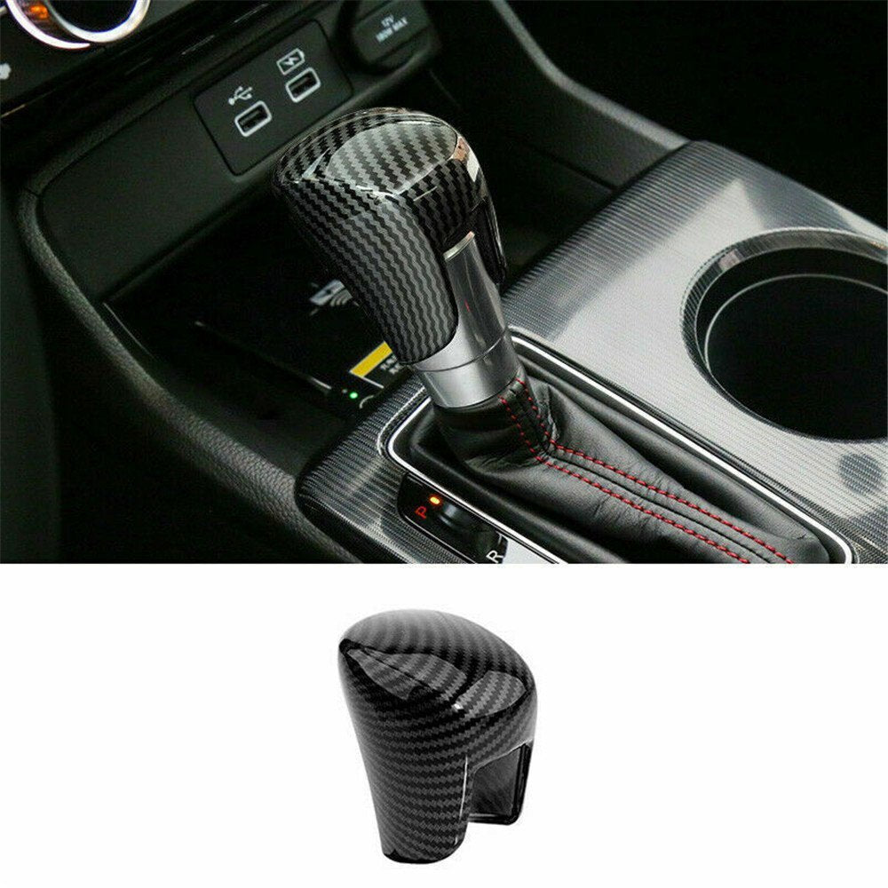 Carbon Fiber ABS Gear Shift Knob Decorative Cover for Honda for Civic 11th 2022 2023