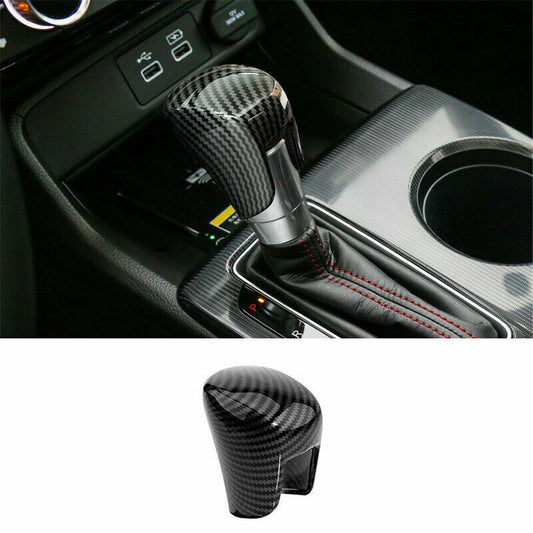 Carbon Fiber ABS Gear Shift Knob Decorative Cover for Honda for Civic 11th 2022 2023