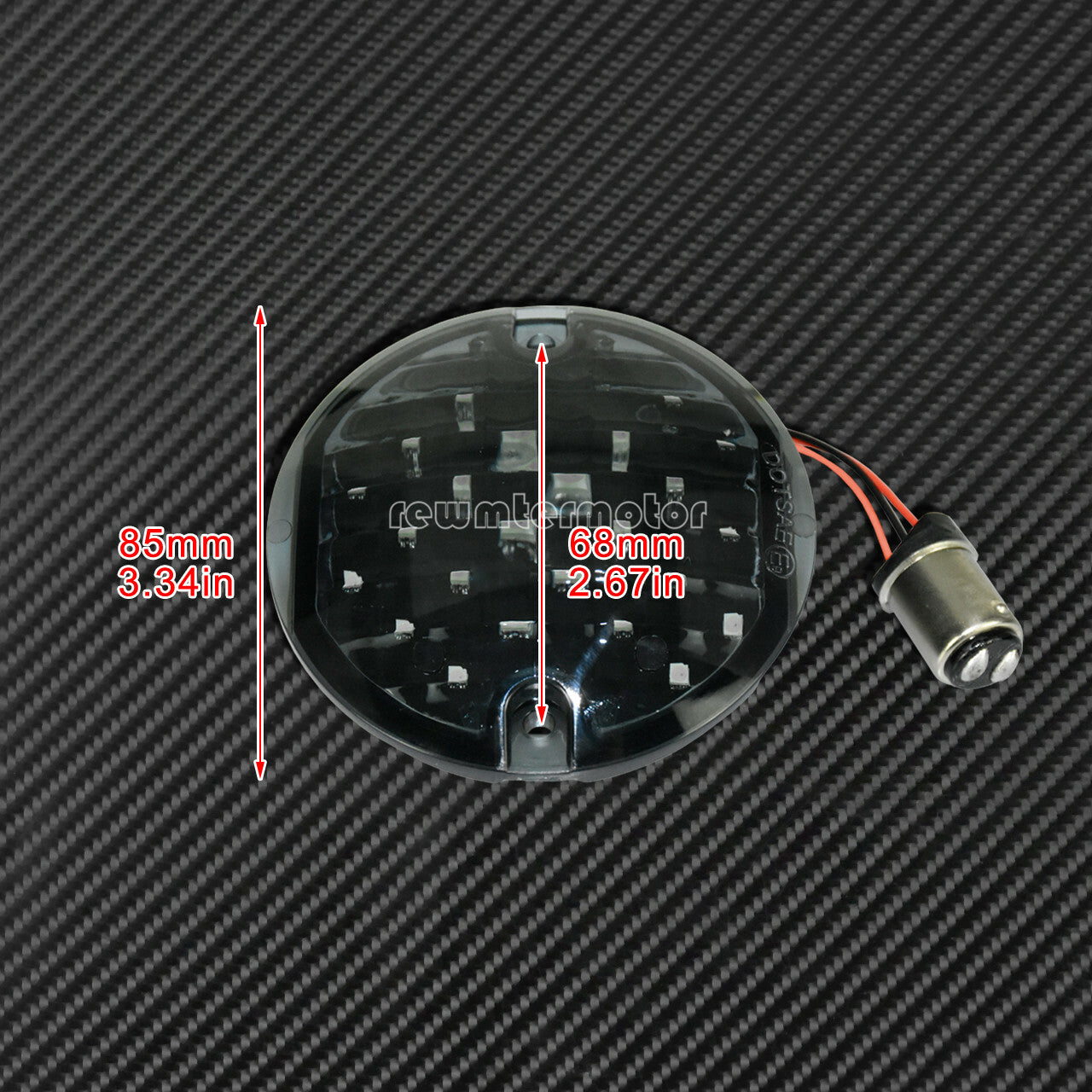 1157 LED Flat Style Red Turn Signal Running Light Fit for Harley Touring Glides