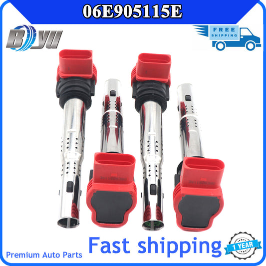 4pcs 06E905115E for Audi Q5 R8 Q7 for Volkswagen for Golf Touareg for Porsche Ignition Coil