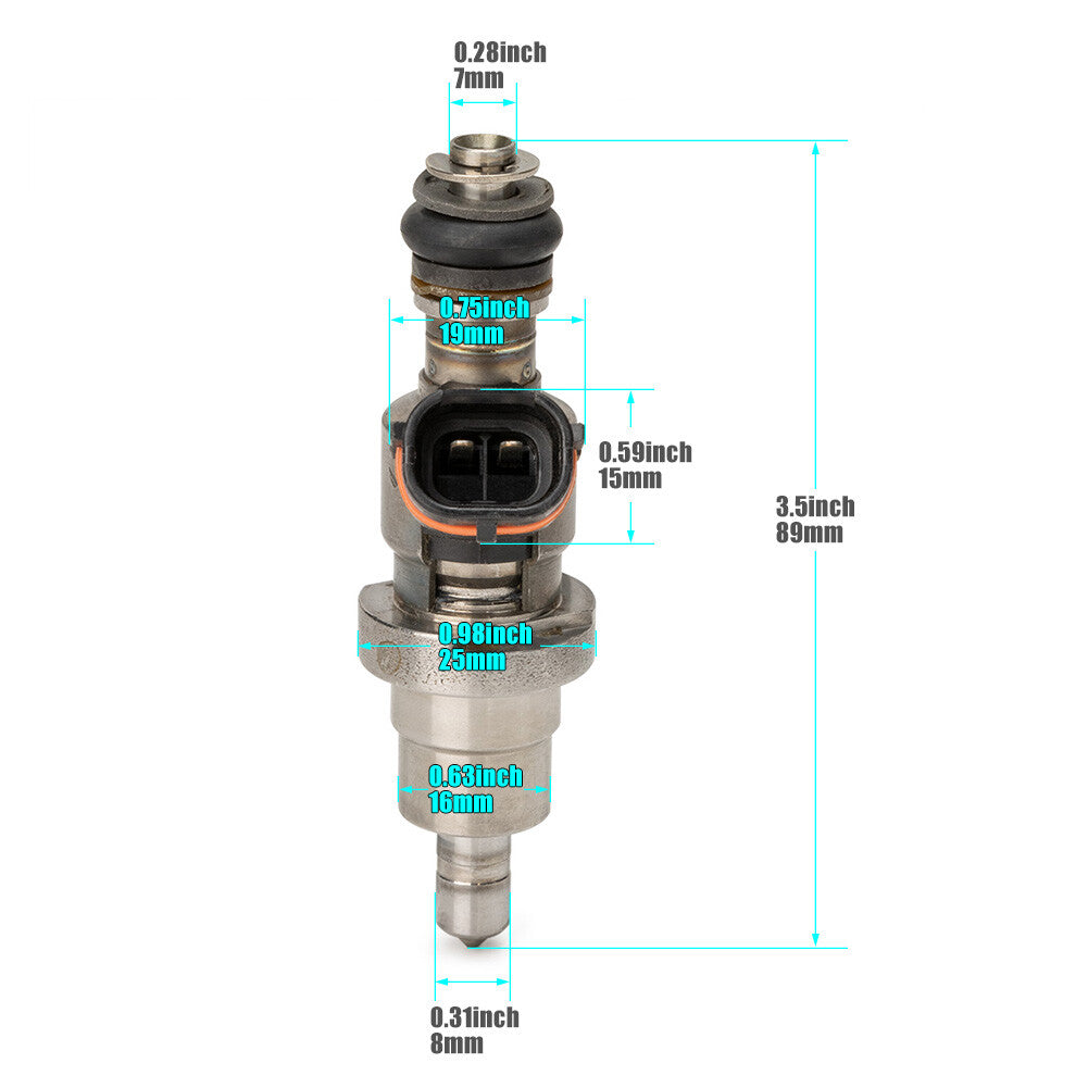 4-piece fuel injector 23209-28030 suitable for Toyota Noah, Voyage, Gaia, Nadia, Vista, and Caldina.