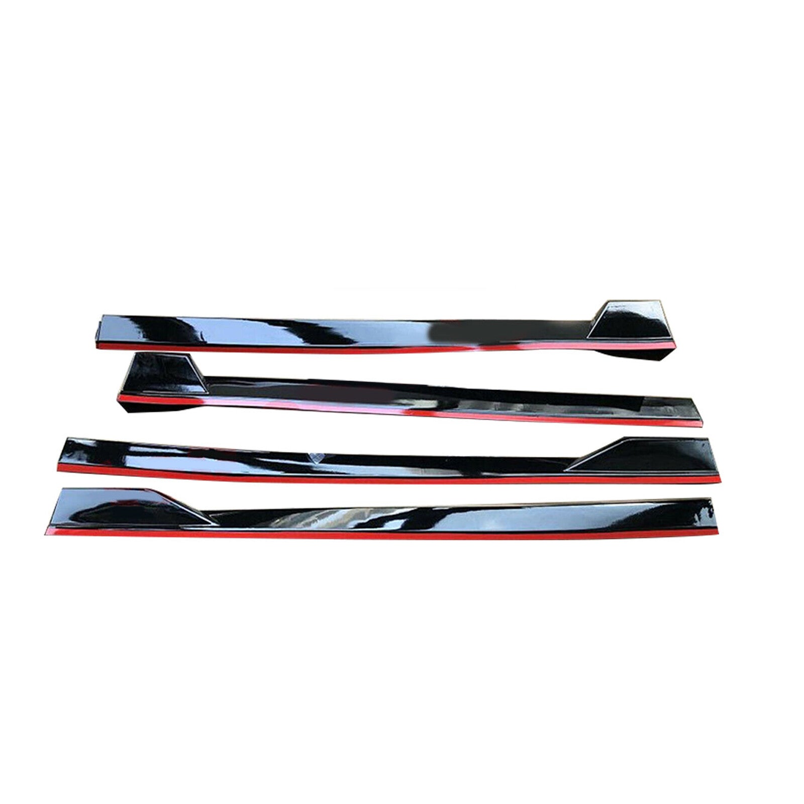 Gloss Black Red Trim TRD Style Side Skirts Body Kit Fit for 2018-23 for Toyota for Camry