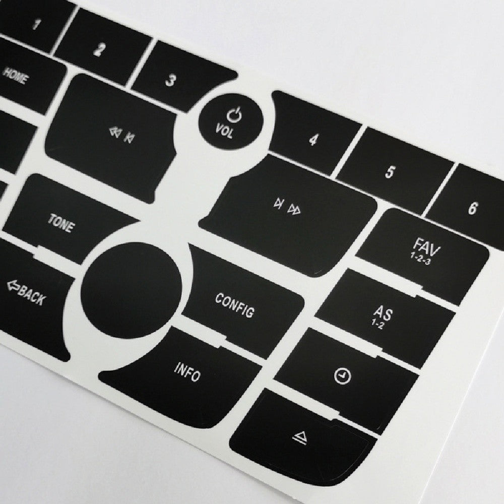 Radio Audio Button Repair Decal Sticker Black for Buick Verano 2012-2015/ Encore