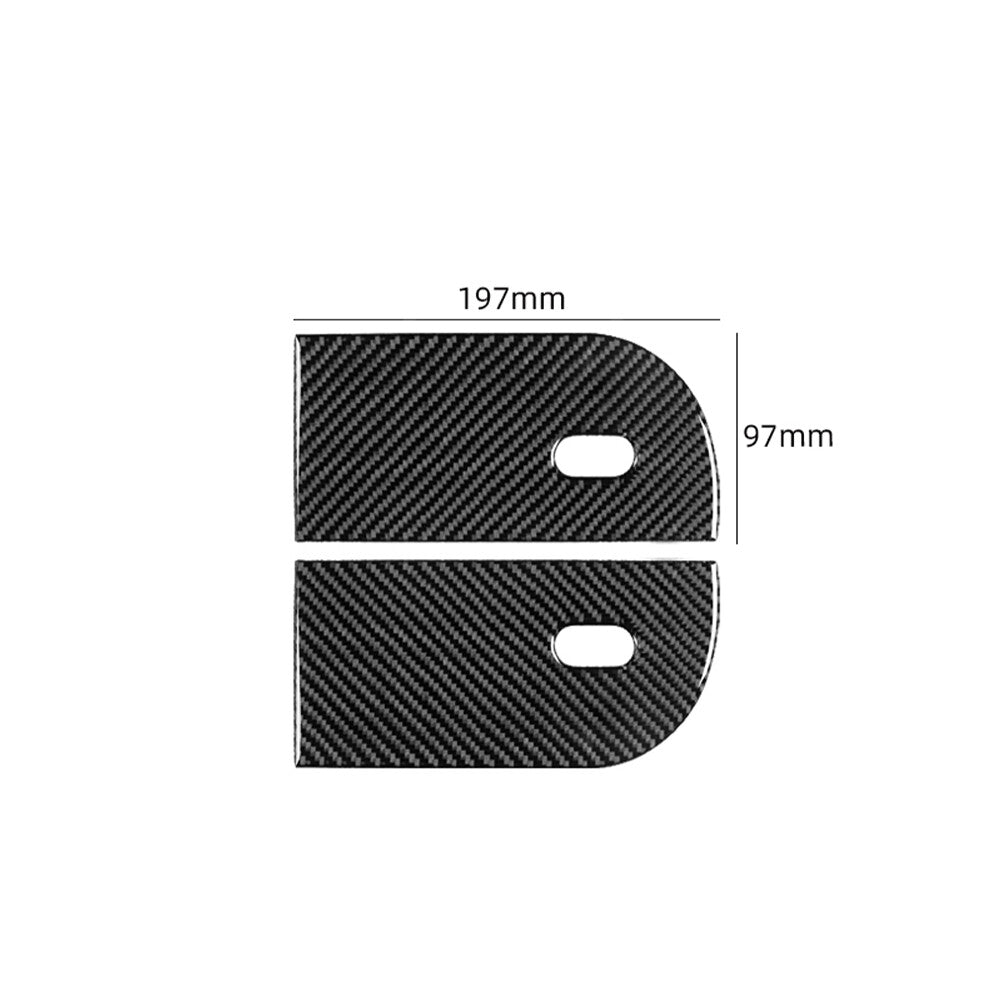 Carbon fiber interior rear window control cover trim for Ford F-150 FX4 (2004-08-)