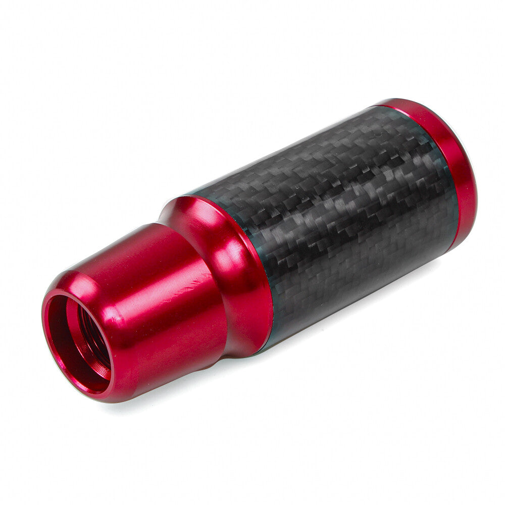 Red 6 Speed Carbon Fiber Auto Manual Gear Stick Lever Car Shift Knob Universal