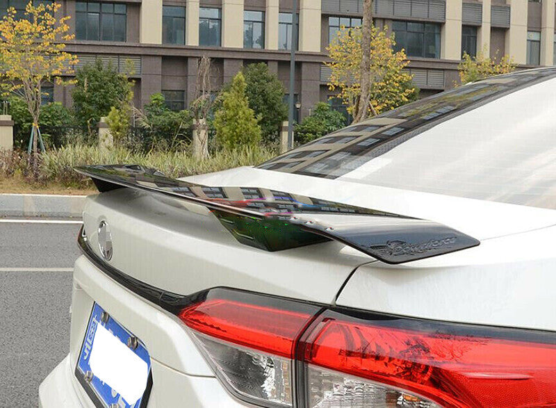 for Toyota for Corolla Sedan 2019-2022 Black Rear Trunk Spoiler Splitter Wing Lip