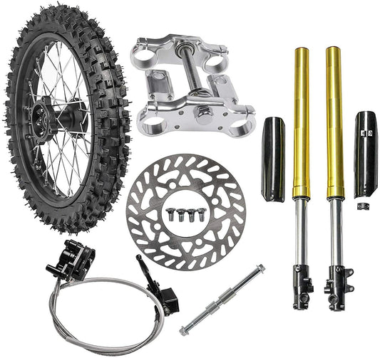 Triple Shock 17-inch fork, 70/100-17 wheels, Pit bike SSR Apollo 125cc