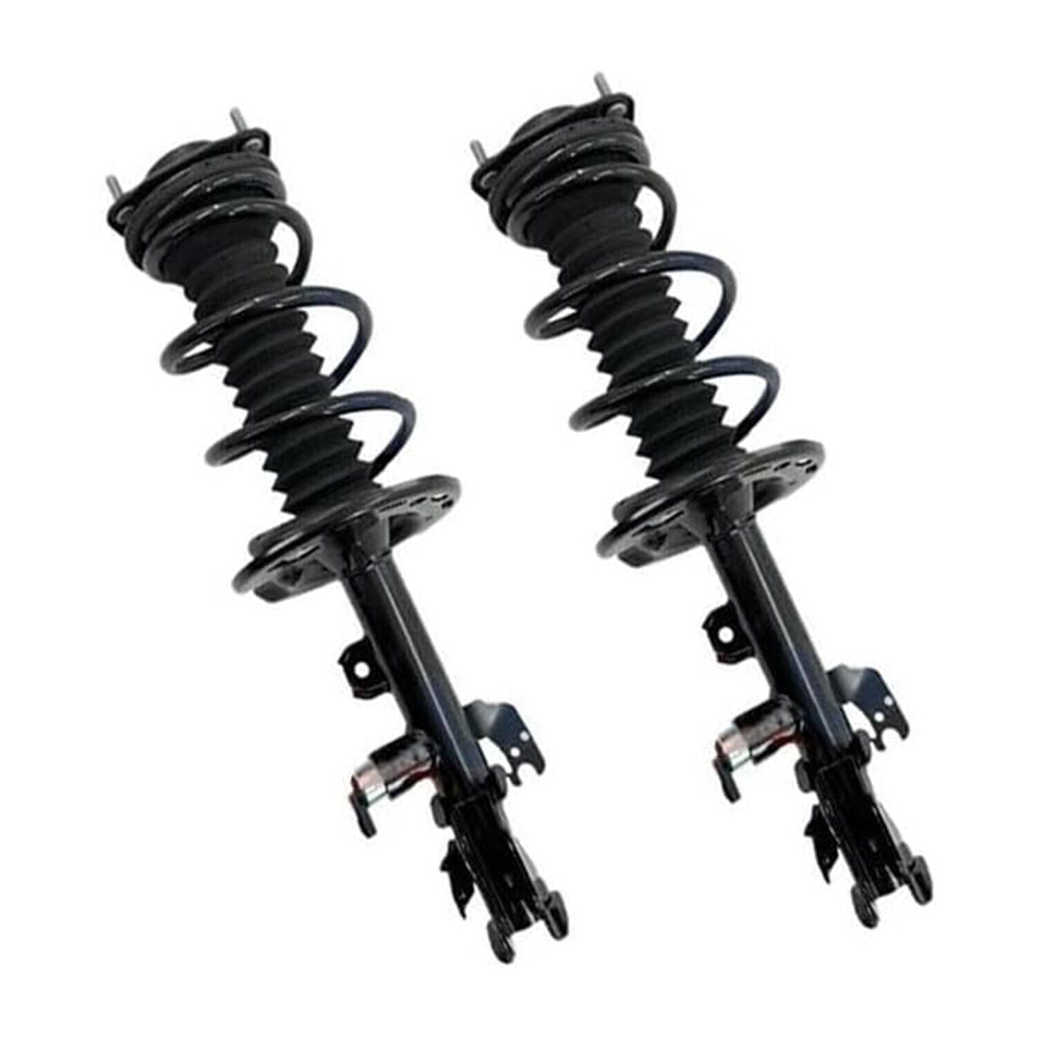 Two rear L&R shock absorber struts with gas-electric technology suitable for Lincoln MKX 2016-2018.