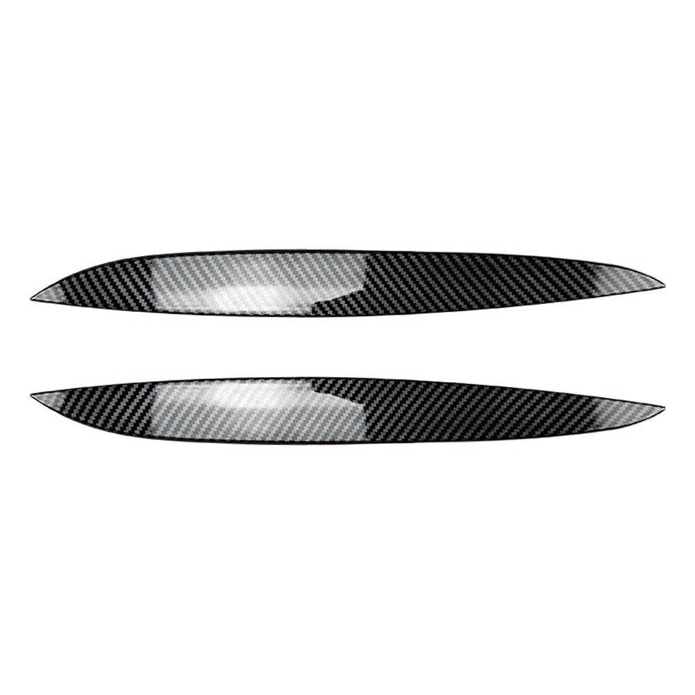 Headlight Eyebrow Eyelid Cover Trim Carbon Fiber Black for VW for Golf MK4 1997-2005