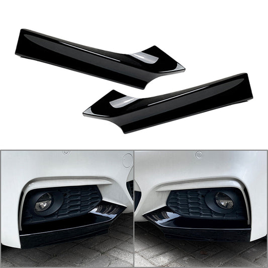 Front Bumper Side Air Vent Splitter Lip for BMW 2 Series F22 F23 M Sport 2014-22