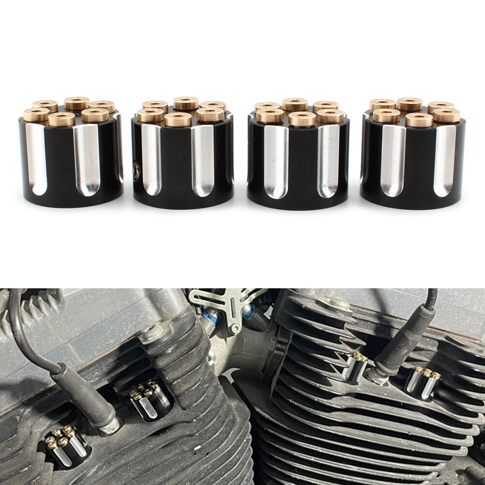 for Harley Twin Cam Sportster Spark Plug Screw Nut Head Bolt Engine Cover Cap UK