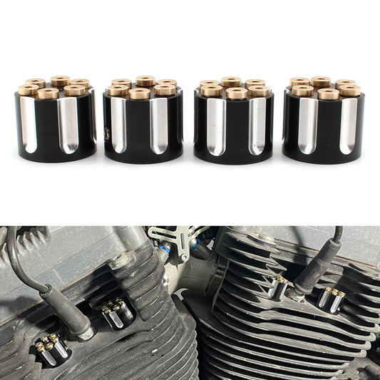 for Harley Twin Cam Sportster Spark Plug Screw Nut Head Bolt Engine Cover Cap UK