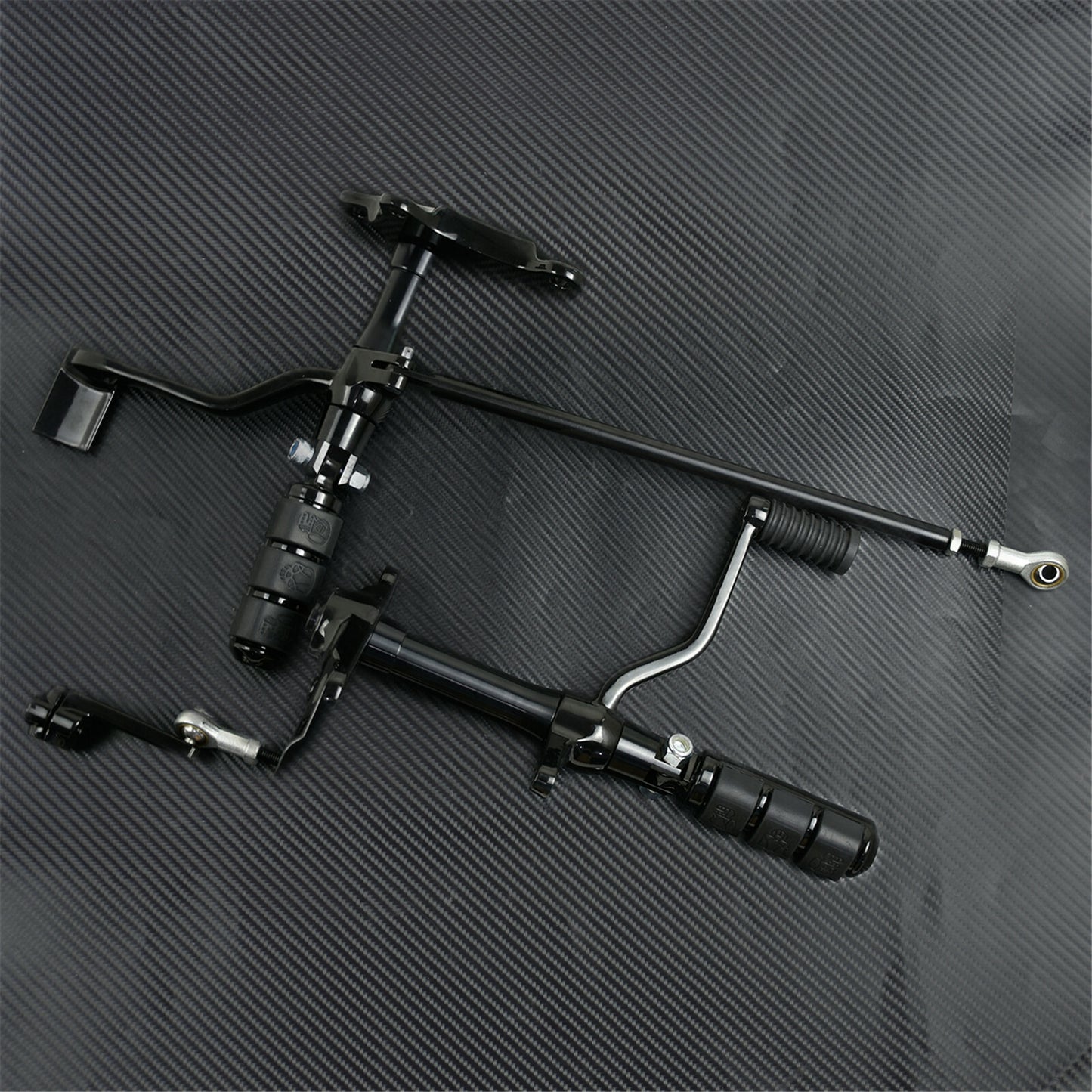 Complete Forward Controls Pegs Levers Linkage Fit For Sportster 1991-2003 Black