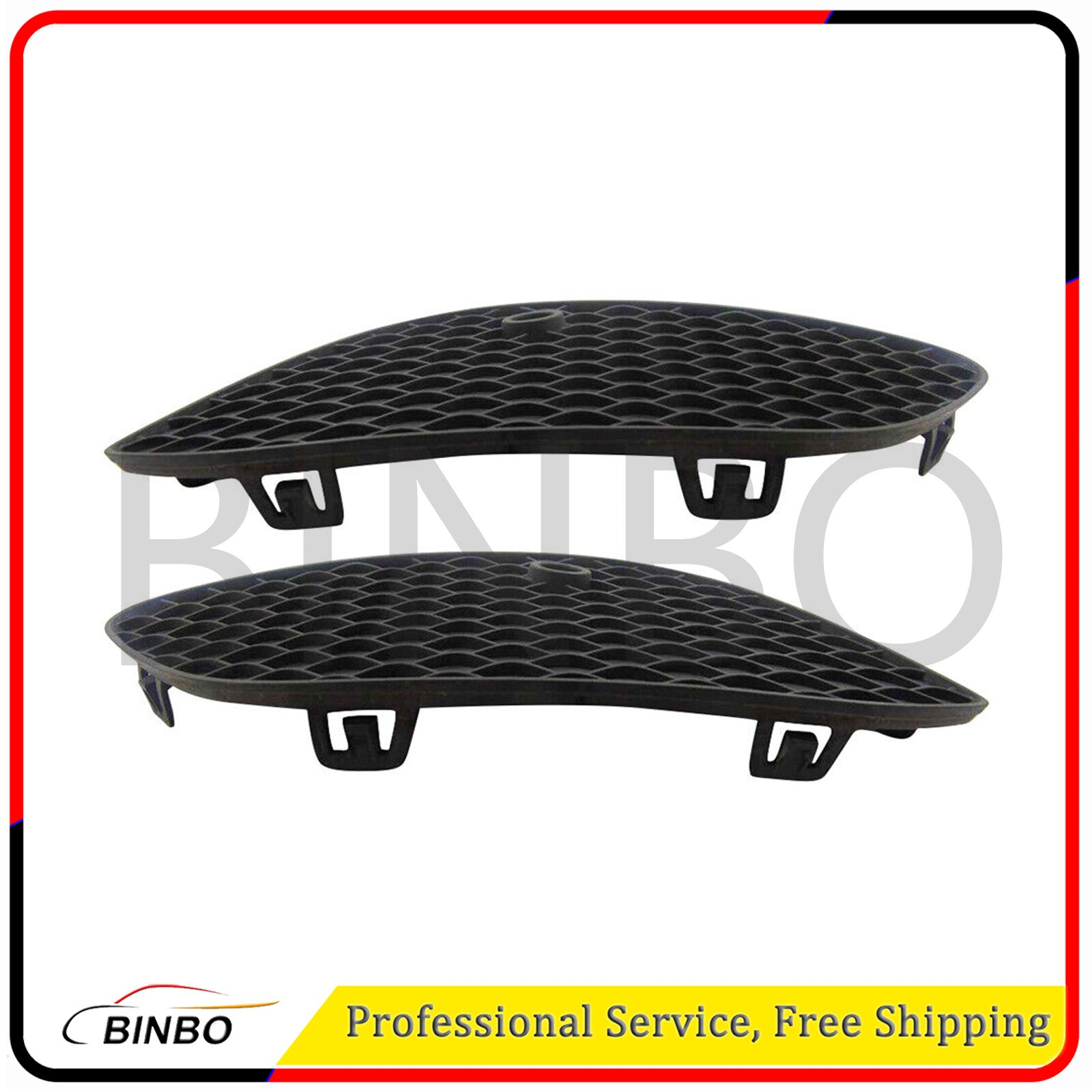 for Mercedes-Benz 2016-2019 GLC300 1 Pair Bumper Fog Light Cover Outer Grille
