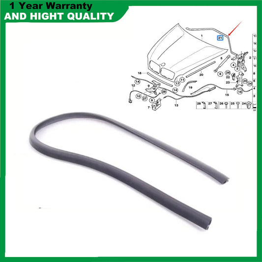 Engine hood sealing gasket 51237161345 is suitable for BMW E70, E71, E72, X5 3.0si, X6, X5M, and X6M.