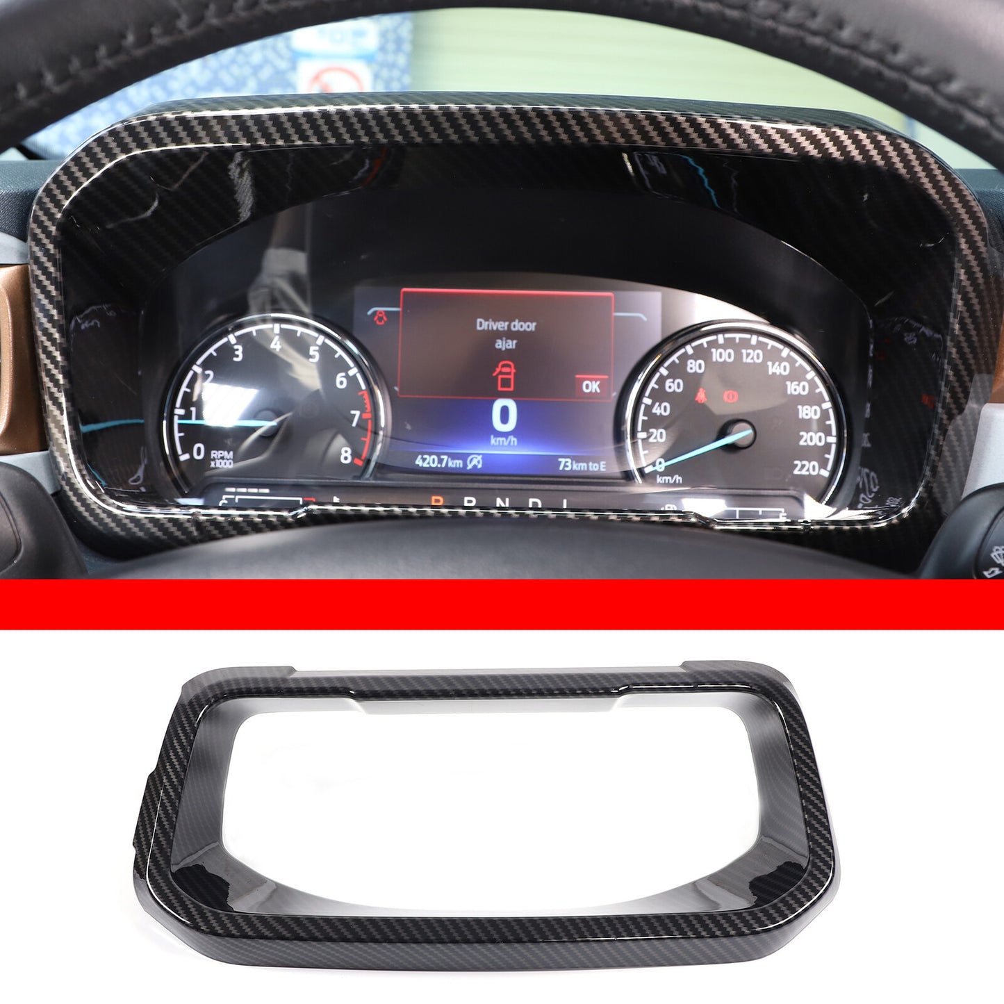 Matt Black ABS Front and Rear Badge Ring Covers for Subaru Outback 2021-2022