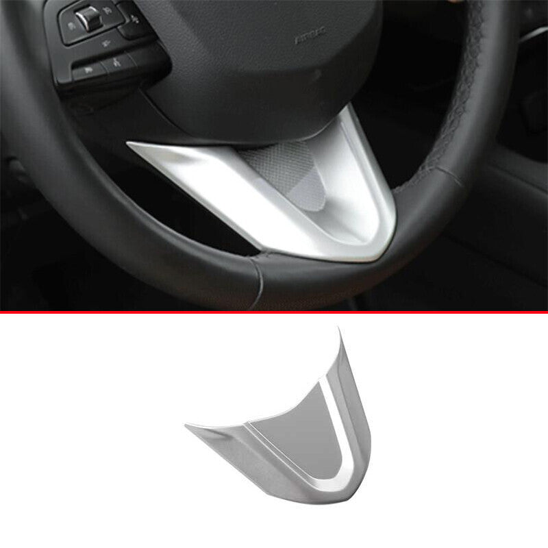 Matte Silver Steering Wheel U Type Cover Trim 1X Fit for Cadillac CT4 2020-2024
