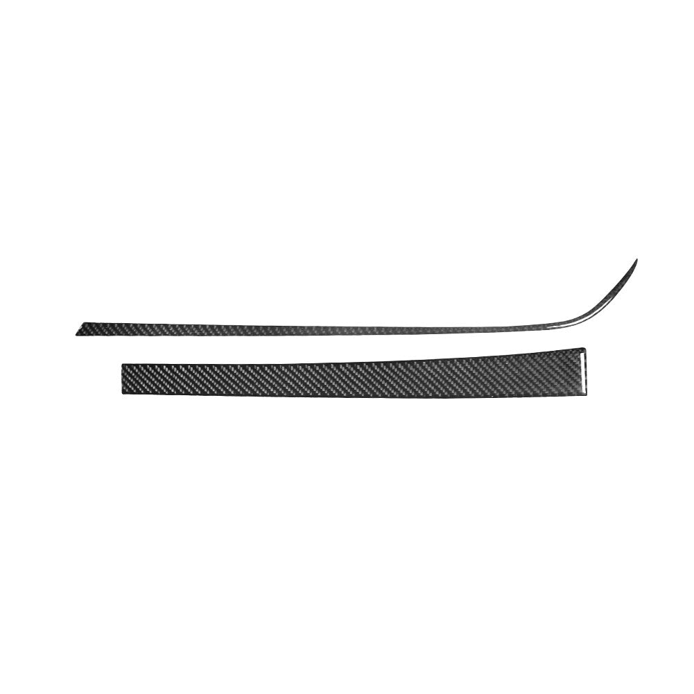 2X Dashboard Lower Trim Strip Cover Carbon Fiber for Chevrolet Camaro 2016-2018